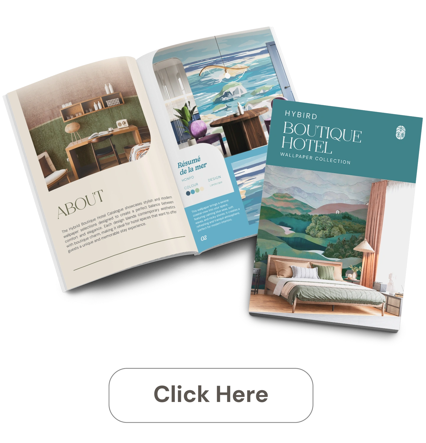 hotel wallpaper design catalog button